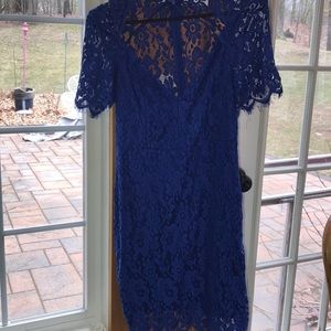 Blue Lace Party Dress